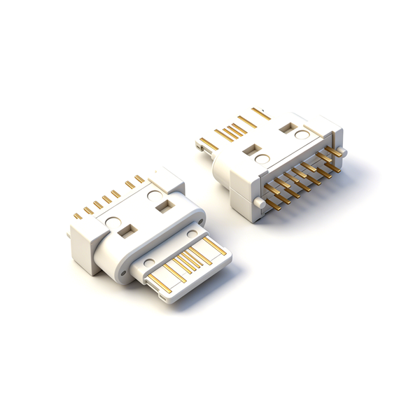 TYPE C母座14PIN 立式DIP L=9.8 E款 无外壳